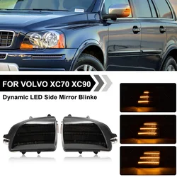 For Volvo XC70 MK3 2008-2016 Volvo XC90 2007-2014 LED Dynamic Side Mirror Three Strips Blinker Lights Turn Signal Lamps 31111814