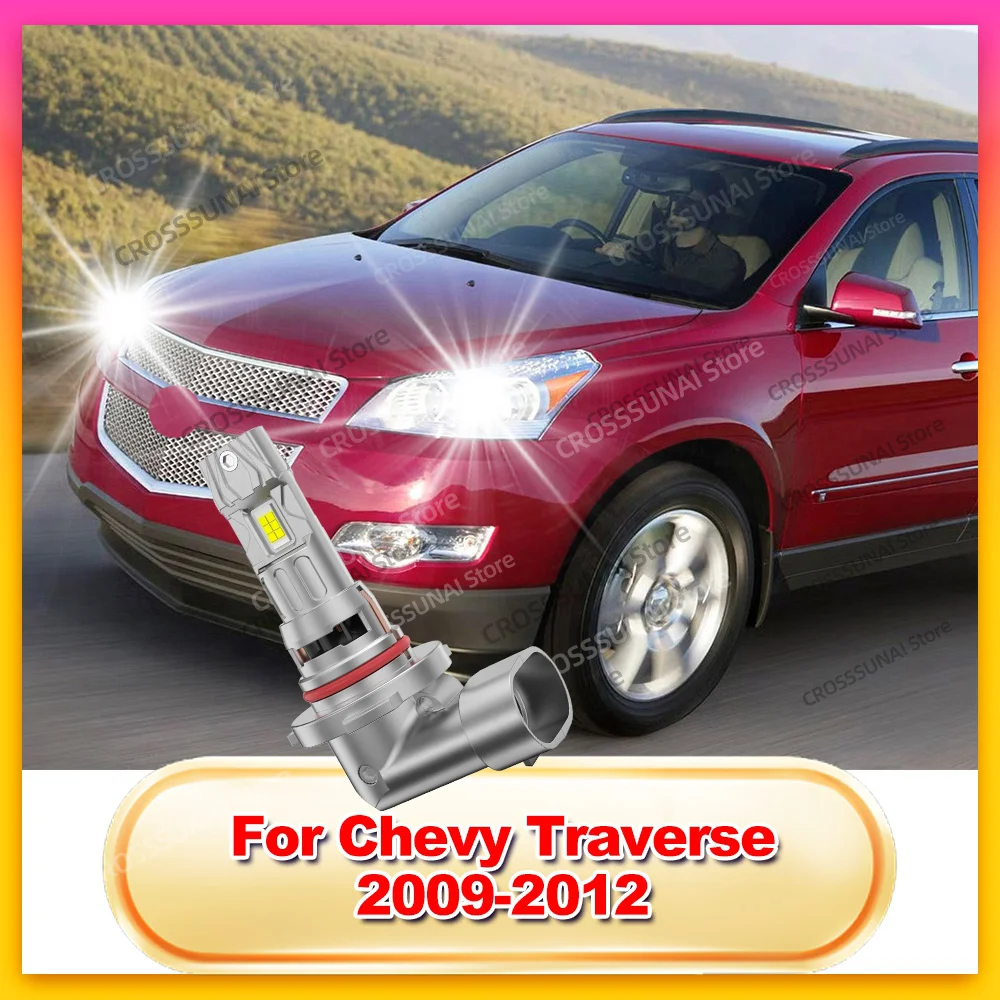 

2/4Pcs LED High Low Beam Bulbs For Chevy Traverse 2009 2010 2011 2012