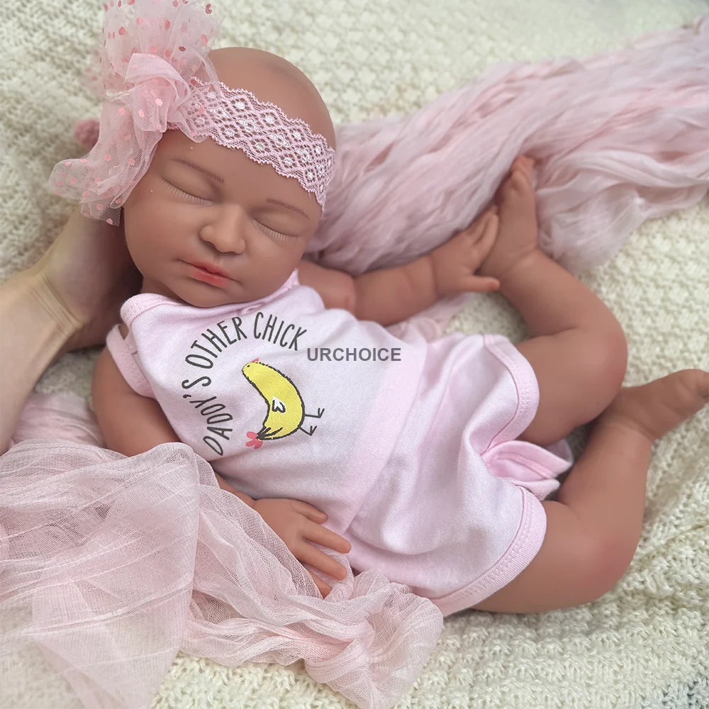 22 "Ultra Realistische Reborn Baby Meisje Zachte Siliconen Handgeschilderde Pop Voor DIY Model Verzamelaars Kerst/Kinderdag geschenken