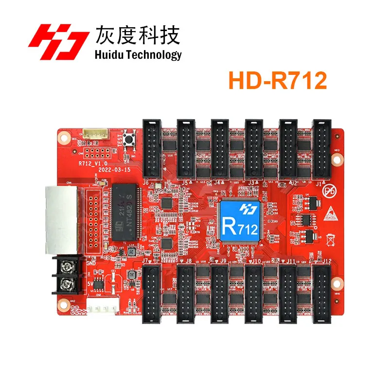 LED Display LED Module Controller HD R712 Huidu R712 Receiving Card R712 Replace HD R512T for LED Screen Display Control System