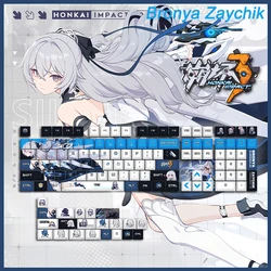 Honkai Impact 3 Keycap Elysia Anime PBT Five-Sided Dye Sublimation Keycap Herrscher of Human Cherry Profile 128 Key Peripheral