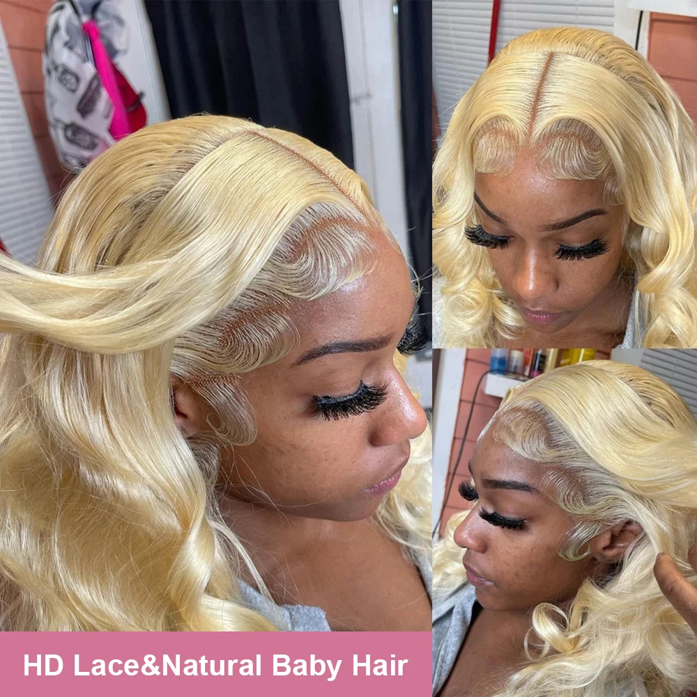 Honingblonde Braziliaanse Body Wave Transparante 613 Hd Lace Frontale Human Hair Pruiken Geplukt 13X6 Goedkope Pruiken In De Uitverkoop