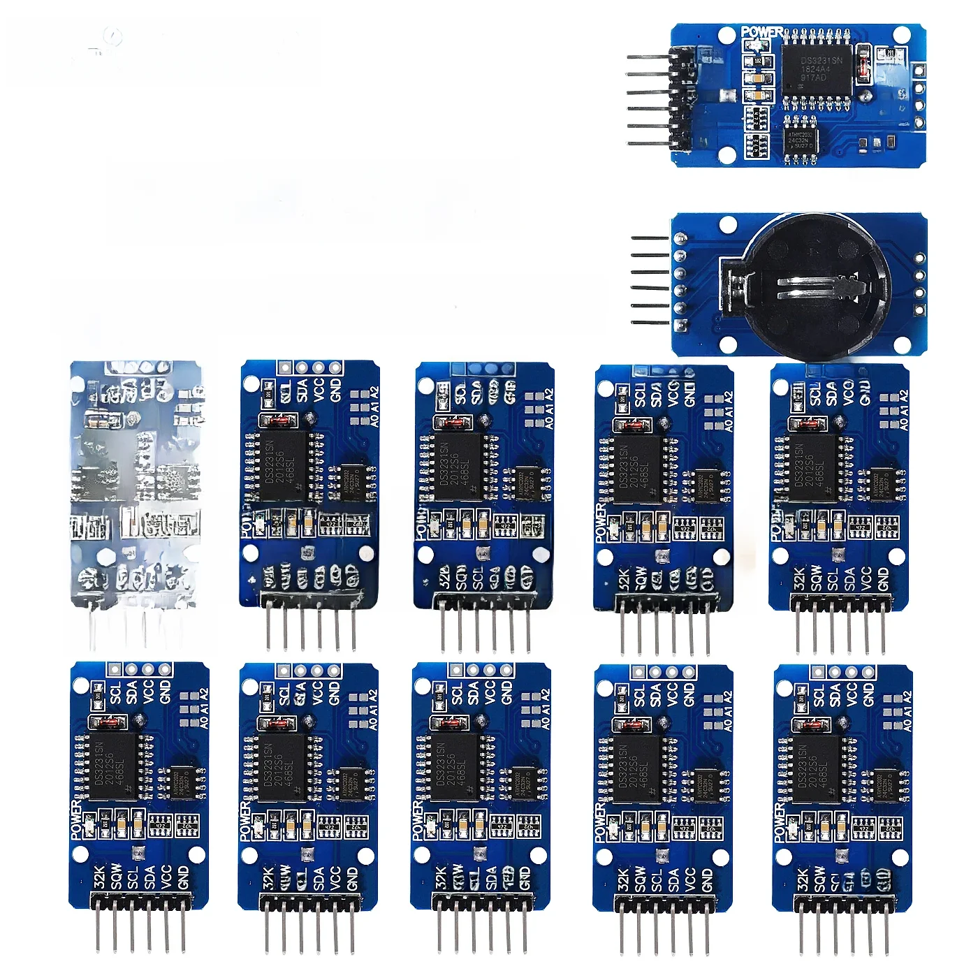 1-10 sztuk/DS3231 moduł IIC precyzyjny moduł zegara DS3231SN/DS3231M pamięć czas rzeczywisty 3.3V/5V dla Raspberry Pi — zdjęcie produktu 7