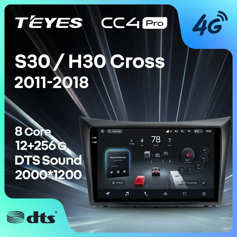 TEYES CC4 PRO For Dongfeng S30 H30 Cross 2011 - 2018 CarPlay Radio Multimedia Stereo Car play Android Auto 2DIN Autoradio