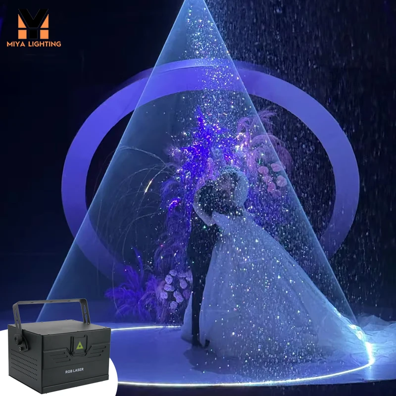 

Party Lights for Wedding Disco Ball Laser DJ Lights Professional Stage Lighting with DMX512 Controller and Smoke Machine