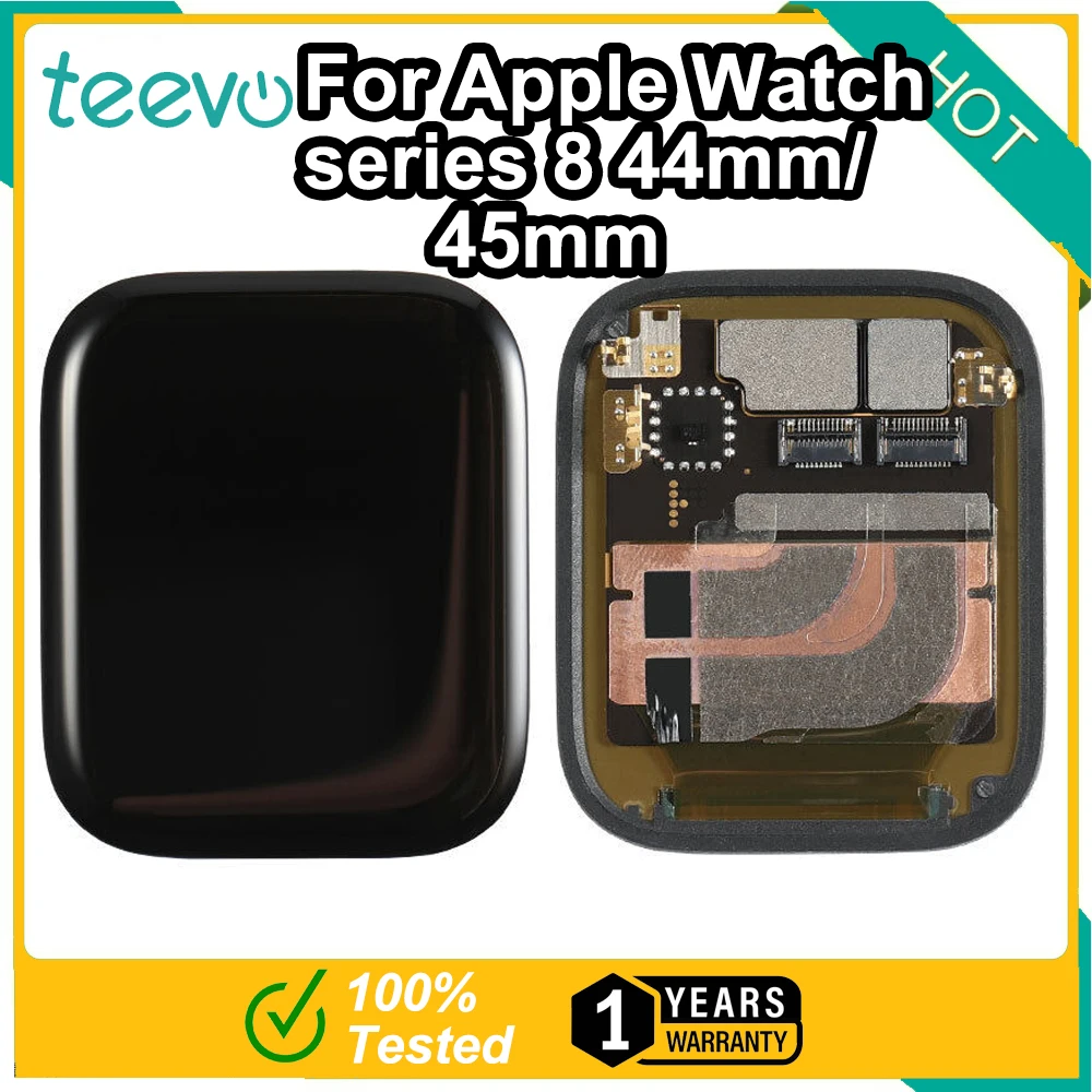 Teevo For Apple Watch series 8 41mm/45mm Lcd Touch Screen Display Digitizer Assembly Black