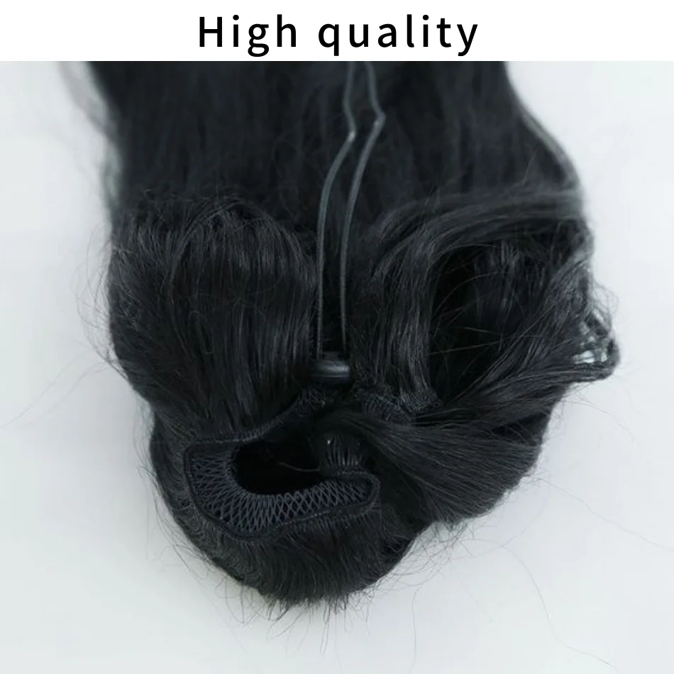 Natuurlijke Body Wave Trekkoord Paardenstaart Menselijk Haar Braziliaanse Body Clip In Extensions Voor Vrouwen Remy Natuurlijke Kleur 30 Inch Paardenstaart