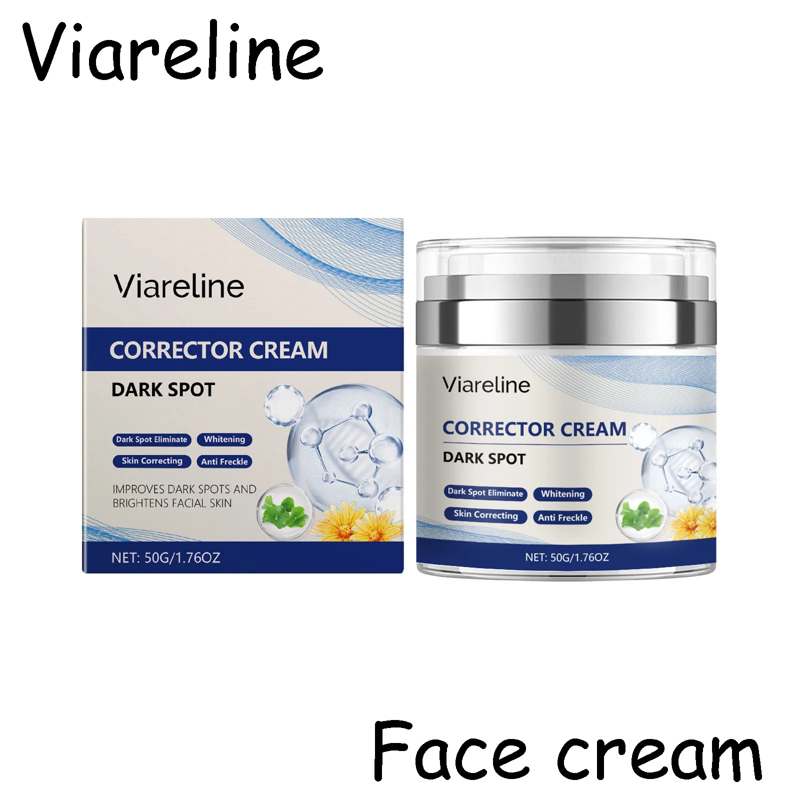 

Viareline Hydrating Face Cream Daily Moisturizing Enhance Smoothness Improve Skin Texture Oil Control Firming Lifting Face Cream