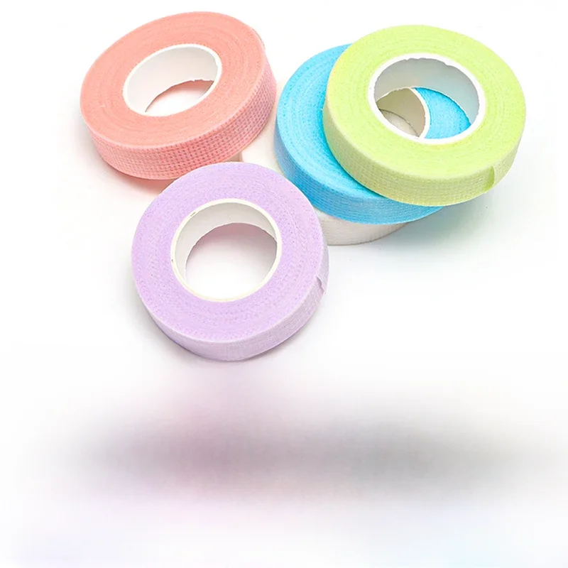 4 rouleaux de bandes d'extension de cils colorées, bandes adhésives souples médicales professionnelles pour greffer les cils, outils de maquillage et de beauté