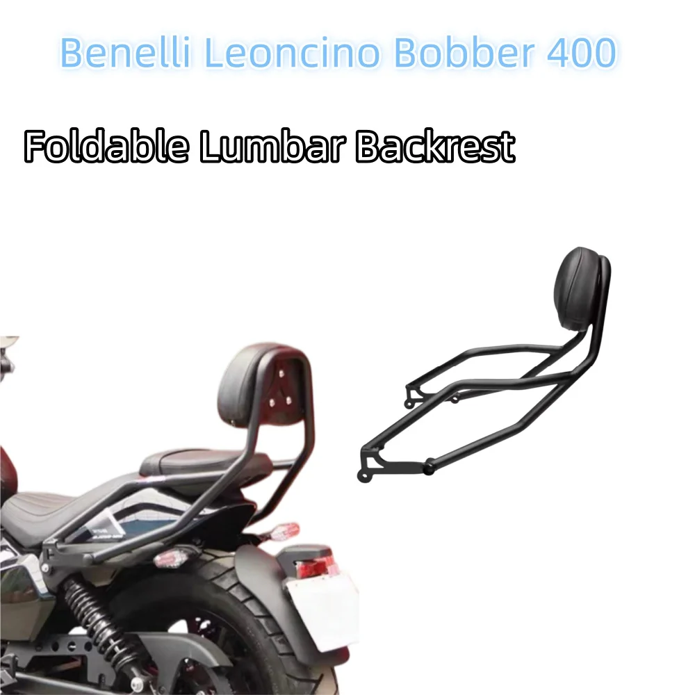 Schienale Sissy Bar Portapacchi Moto per Benelli Leoncino Bobber 400