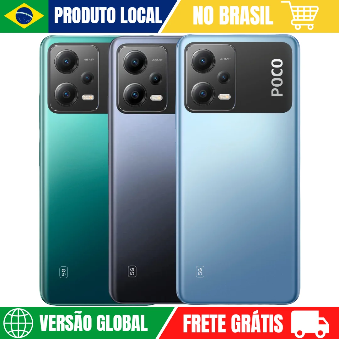 Xiaomi PocoPhone Poco X5 5G Versão Global | Smartphone 5G , ROM Global , Câmera 48MP , Carregador 33W