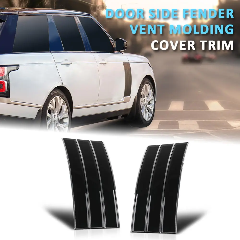 

Накладка на молдинги на боковое крыло двери, подходит для Range Rover L405 2013-2022, черный ABS, клипса, прочный, прочный, экстерьер автомобиля