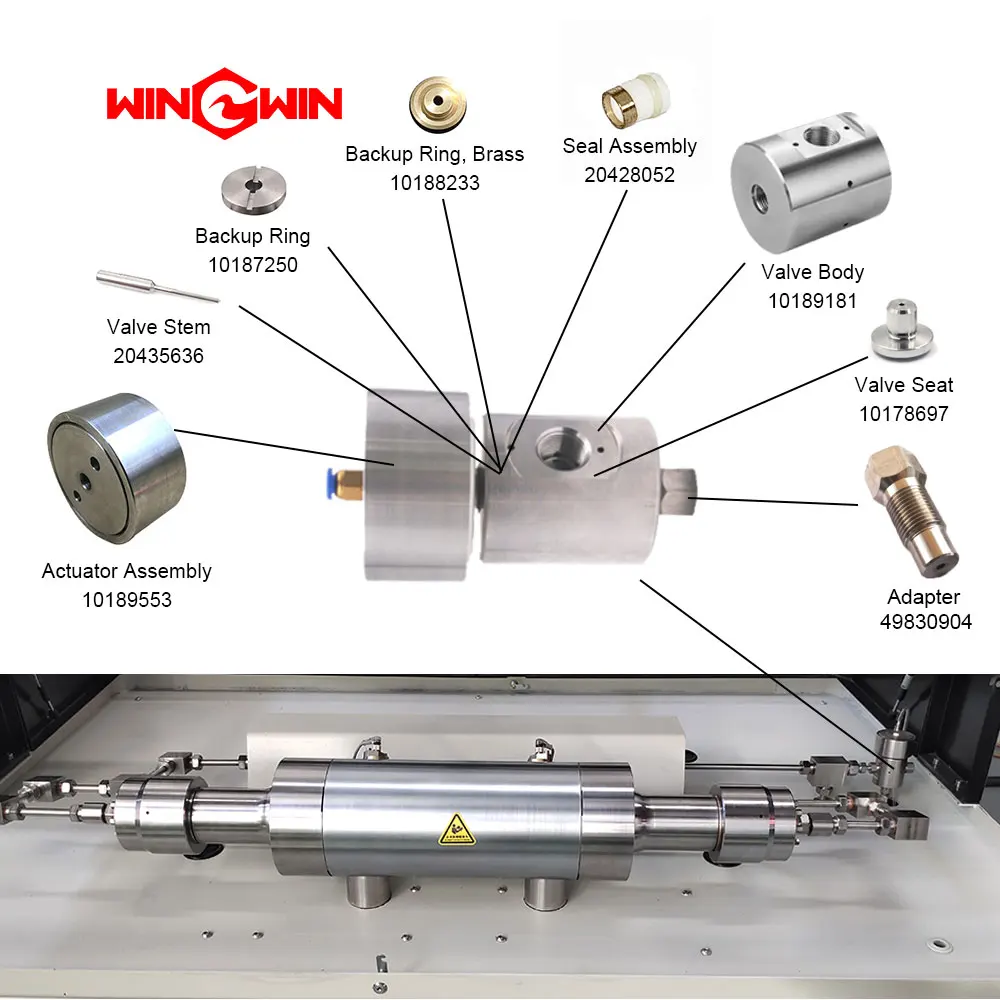 

High pressure water jet Pneumatic Cylinder Assembly, NO 10189553 on 100hp water jet intensifier pump