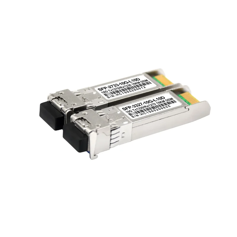 Fiberso with Cisco Huawei Compatible SFP+ 10G  Module BIDI LR 10km TX1270nm Rx1330nm SM Fiber Optical Transceiver