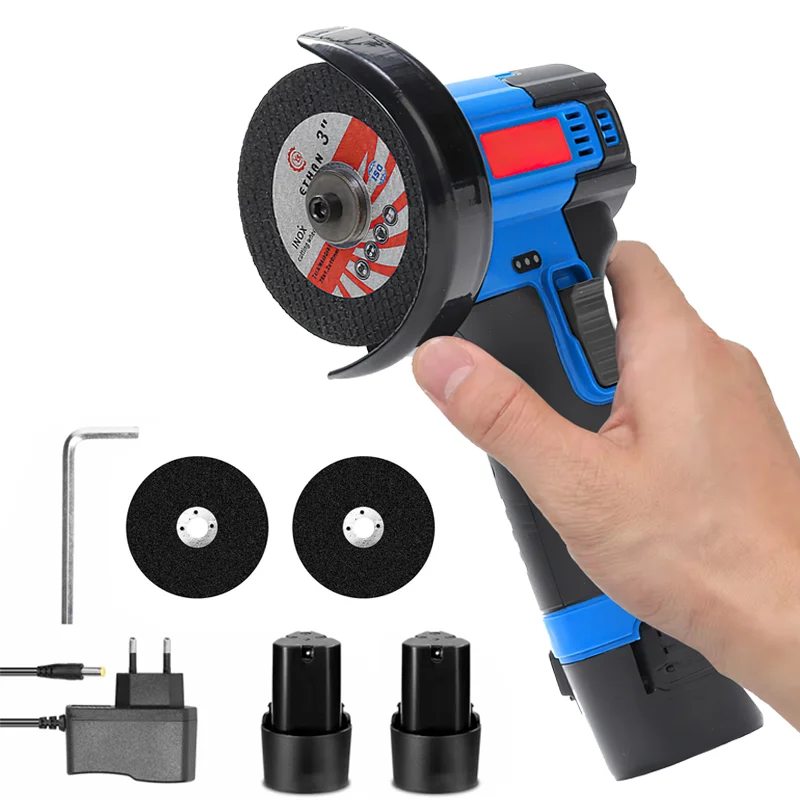 12V Mini meuleuse d'angle Mini ménage Rechargeable 550W Machine de polissage meuleuse électrique Machine de polissage outils électriques