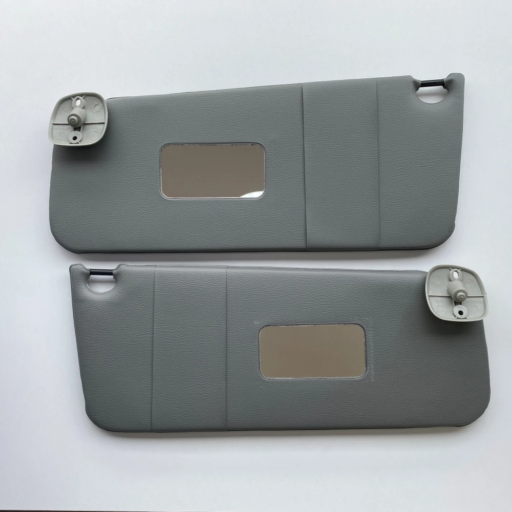 Sun Visor for Kubistar for Kangoo 2 Sun Protector Left-Right 2 Pieces Make Up Mirror Included Gray 8200485128-8200485129