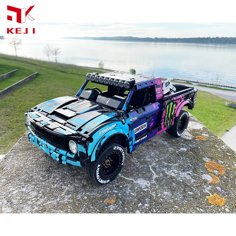 KEJI MOC-113606 4x2 RC Baja Trophy Truck RC Model Building Blocks Bricks Kit DIY Toys Christmas Gift