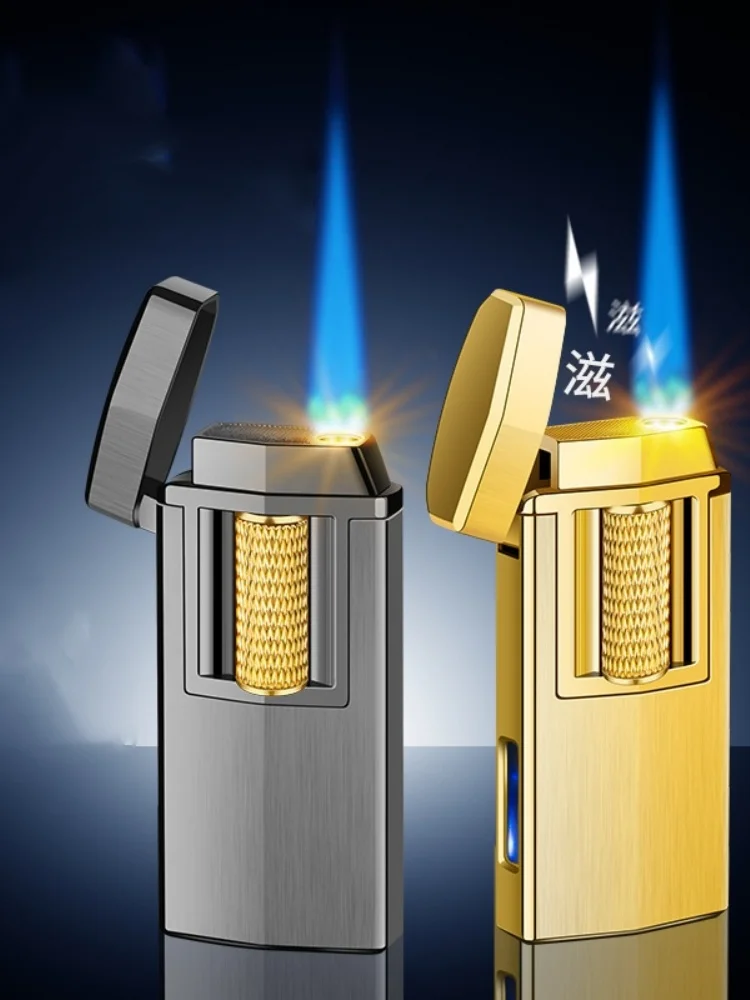 

Roller Electronic Induction Lighter Gas Electric Integrated Metal Direct Charge Windproof Inflatable Lighter Men's Gift