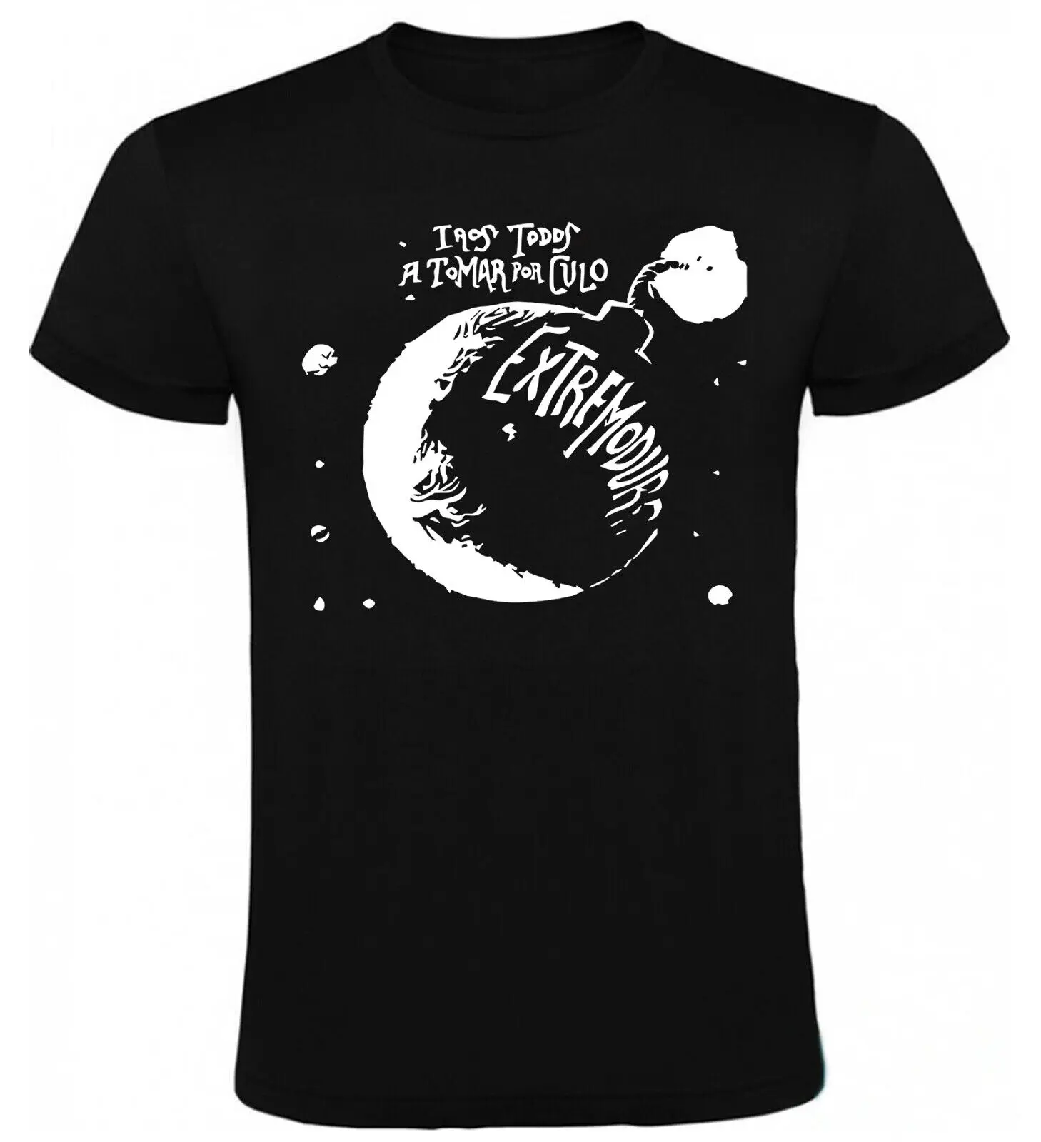 CAMISETA ALGODÓN EXTREMODURO IROS TODOS A TOMAR POR CULO PORTADA MUSICA ROCK ROPA HOMBRE NIÑO VERANO TALLAS T-SHIRT