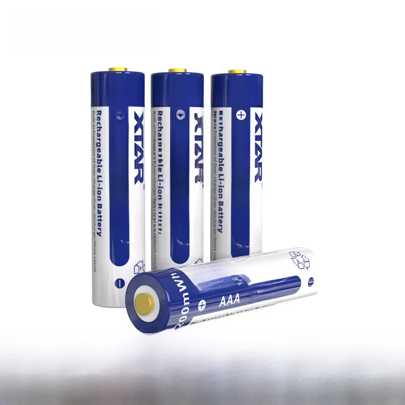 4PCS/8PCS XTAR 1.5V AAA 1200mWh Battery Button top Rechargeable Li-ion batteries Used for Toys / Remote Controls / Radio