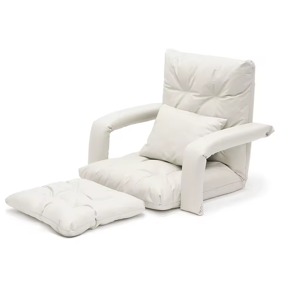 좌식 소파의 편안한 등받이 각도 조절 기능