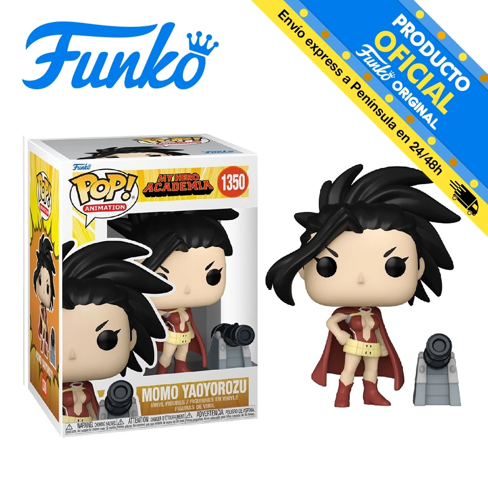 Funko Pop! My Hero Academy-Momo Yaoyorozu with cannon, 68760, 1350, original, toys, boys, girls, gifts, collector, dolls, shop, box, new, official license