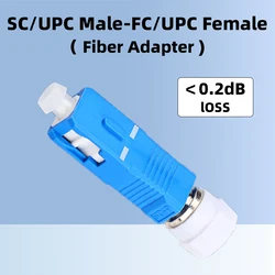 Adaptador de fibra SC/UPC (macho)-FC/UPC (hembra), adaptador híbrido monomodo 9/125, medidor de potencia óptica, conector Localizador Visual de fallos