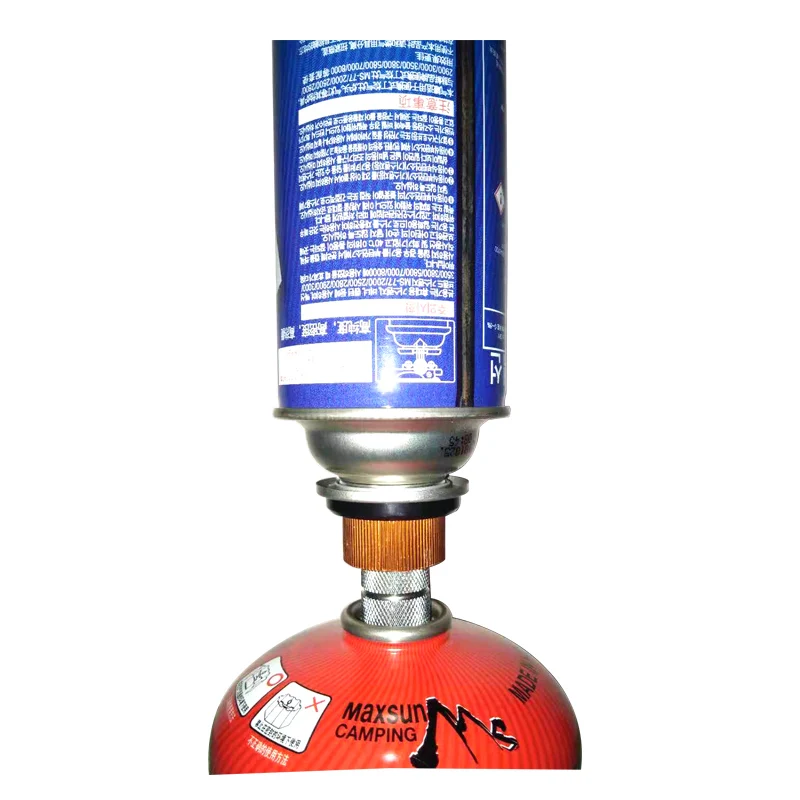 Adaptateur de recharge de gaz, réchaud à Butane de Camping en plein air, cartouche buse de gaz Type bouteille cartouche Type vis, connecteur de soupape