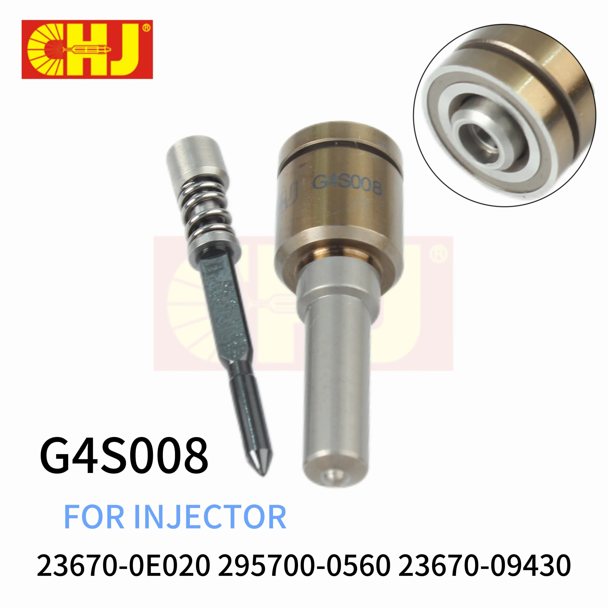 CHJ G4S008 Diesel Fuel Injector Nozzle Tips for TOYOTA Innova 2.4D 2GD-FTV / 23670-0E020 295700-0560 23670-09430