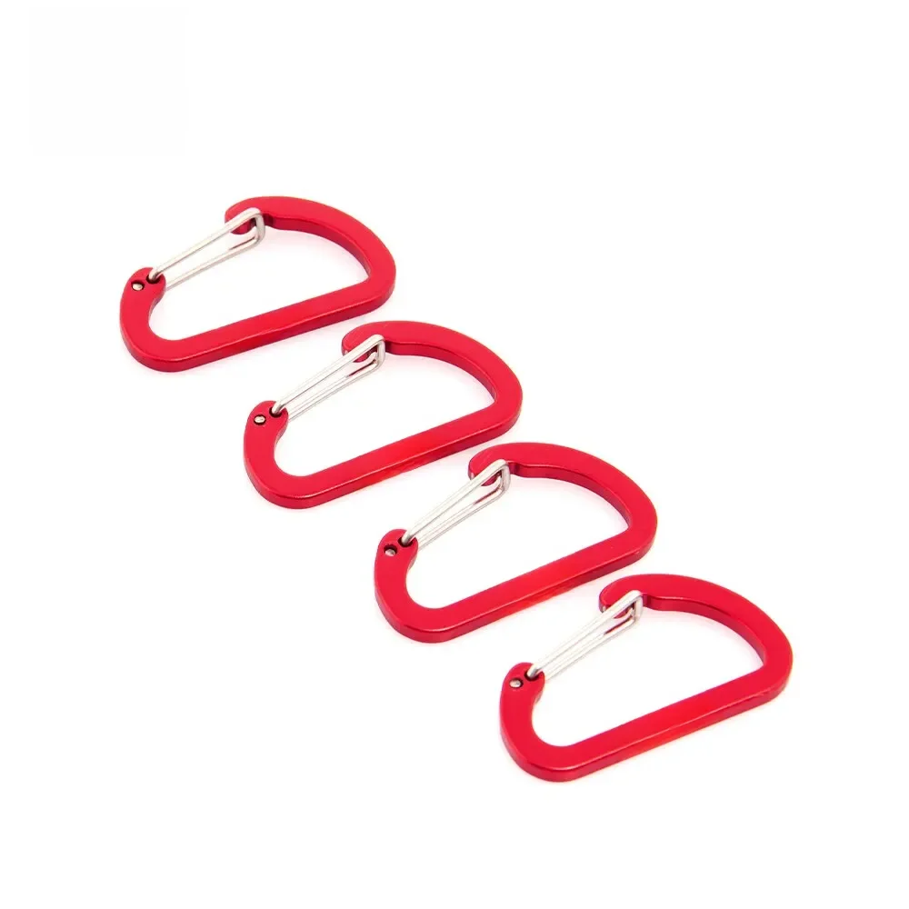 Widesea 4pcs Camping Randonnée Alpinisme Boucle En Alliage D'aluminium Cordon Boucles Équipement En Plein Air Tentes Accessoire