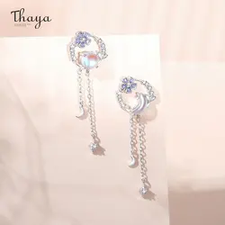 Thaya 100% S925 Sterling Silver Women Drop Earrings Luxury Earring Dangle for Women 2024 Trending Engagement Party Fine Jewelry