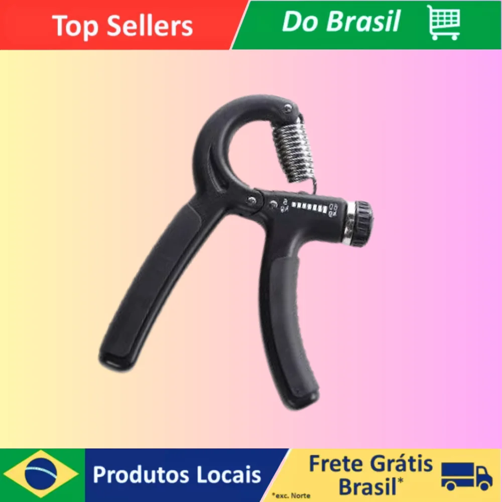 Ejercitador de culturismo HandGrip Mao y Flexor de puño con manos ajustables de antebrazo de resorte