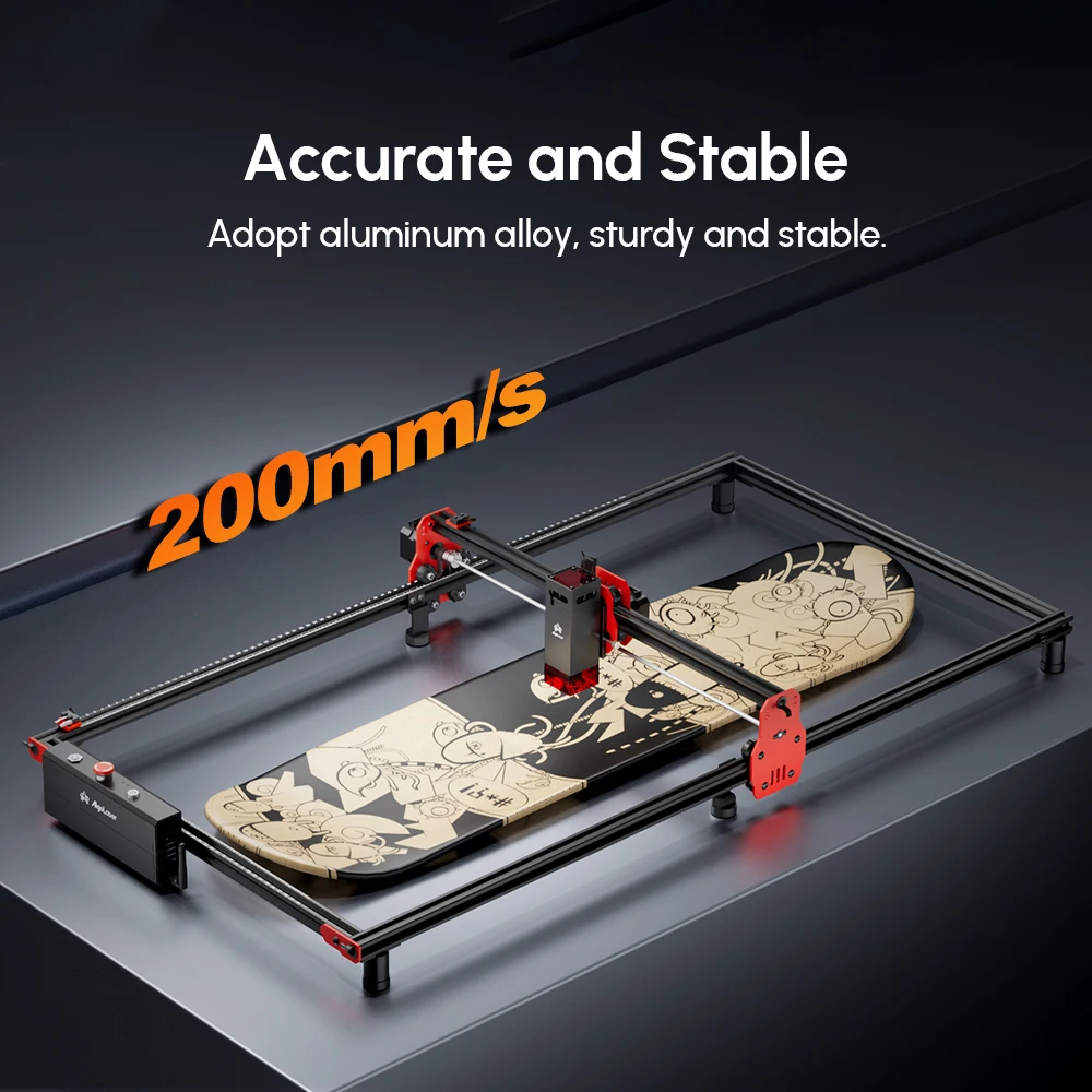 AlgoLaser DIY KIT 400X850MM Area Laser Engraver 10000mW Output Power App Offline Control DIY Engraver Tool for Metal/Glass/Wood