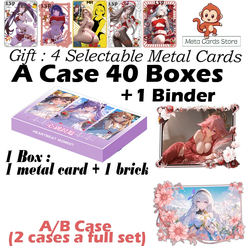 New Metal Waifu Card Board Goddess Card YUE XIA HUA YING Hobby Anime Collection Card CCG Game Rare Card LSP Card Toys Gifts