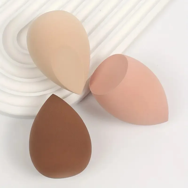 Paquete de 6 esponjas de maquillaje: expandibles al mojado, sin látex, para líquidos y polvos, mezcla suave, fácil de limpiar, apto para viajes (marrón,