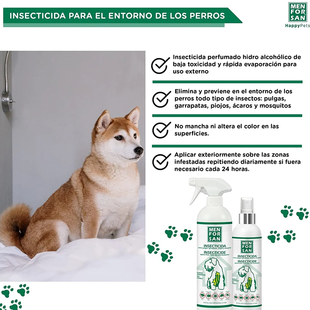 Insecticide against ticks for the environment of dogs