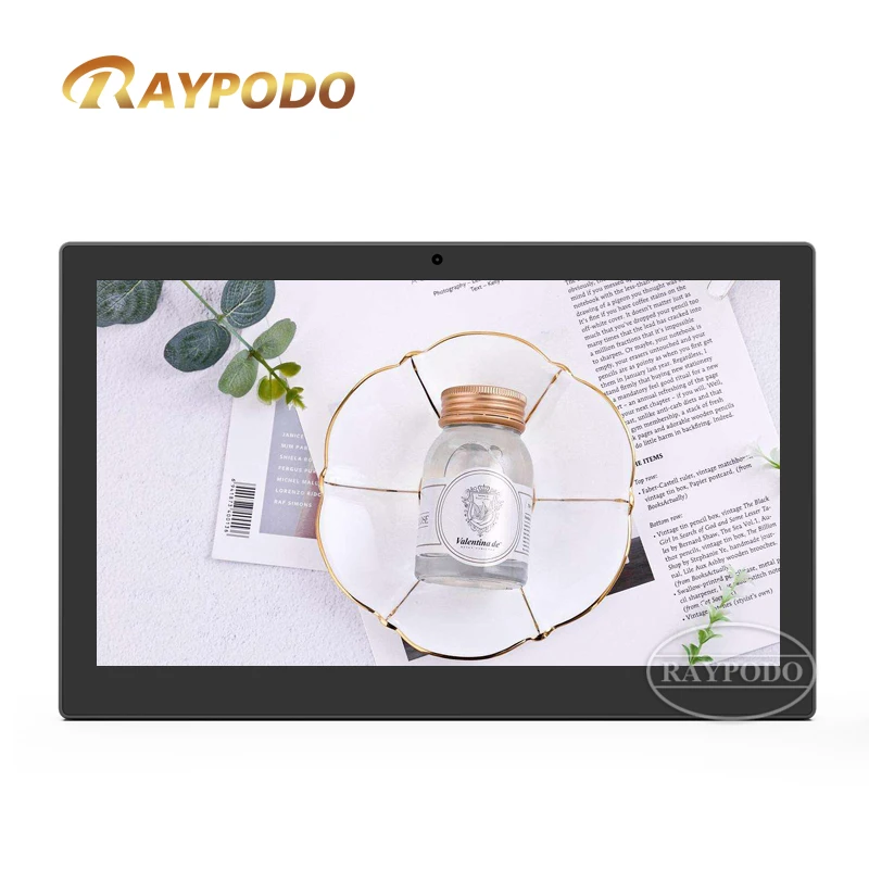 

Raypodo 13.3 дюймовый монитор с сенсорным экраном PoE Mount Tablet с RK3566 Android11 All-In-One Tablet PC