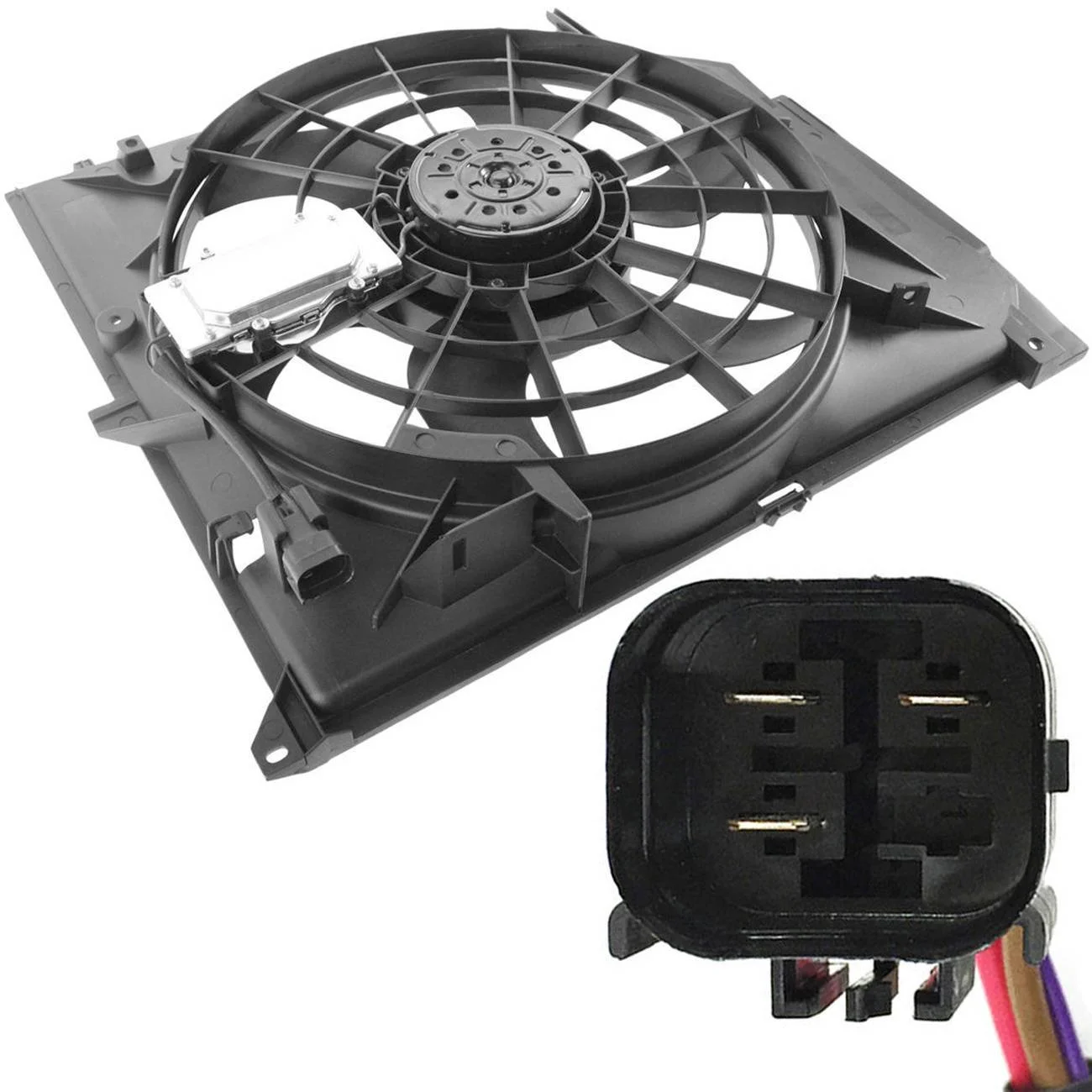 

For BMW E46 300W BMW 3 Series 1998-2006 2.0L Radiator cooling fan OE 17111436260 17111437713 17111438577
