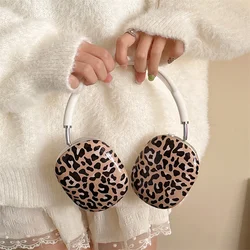 Fashion Leopard Print Earphone Case For Apple Airpods Max Protective Cover Soft Silicone Headphone Cases For Airpodsmax Funda