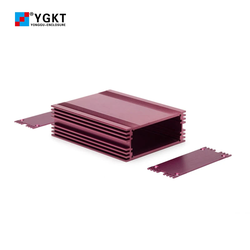 Kotak proyek aman logam penghilang panas papan PCB komponen elektronik perumahan kustom aluminium instruentenclosure J25 90*35mm