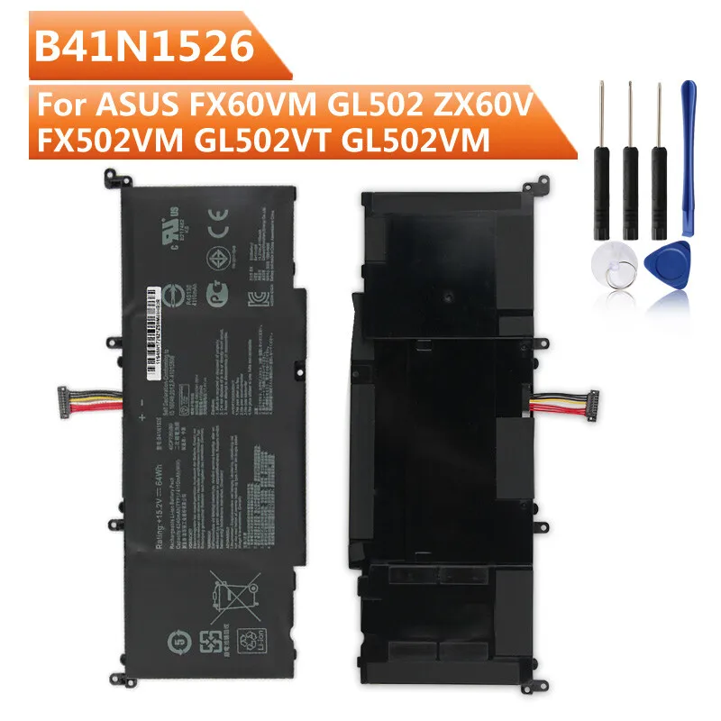 New OEM B41N1526 Battery For Asus ROG Strix GL502VT GL502VSK GL502VS GL502VY Battery Shipped Within 24 hours