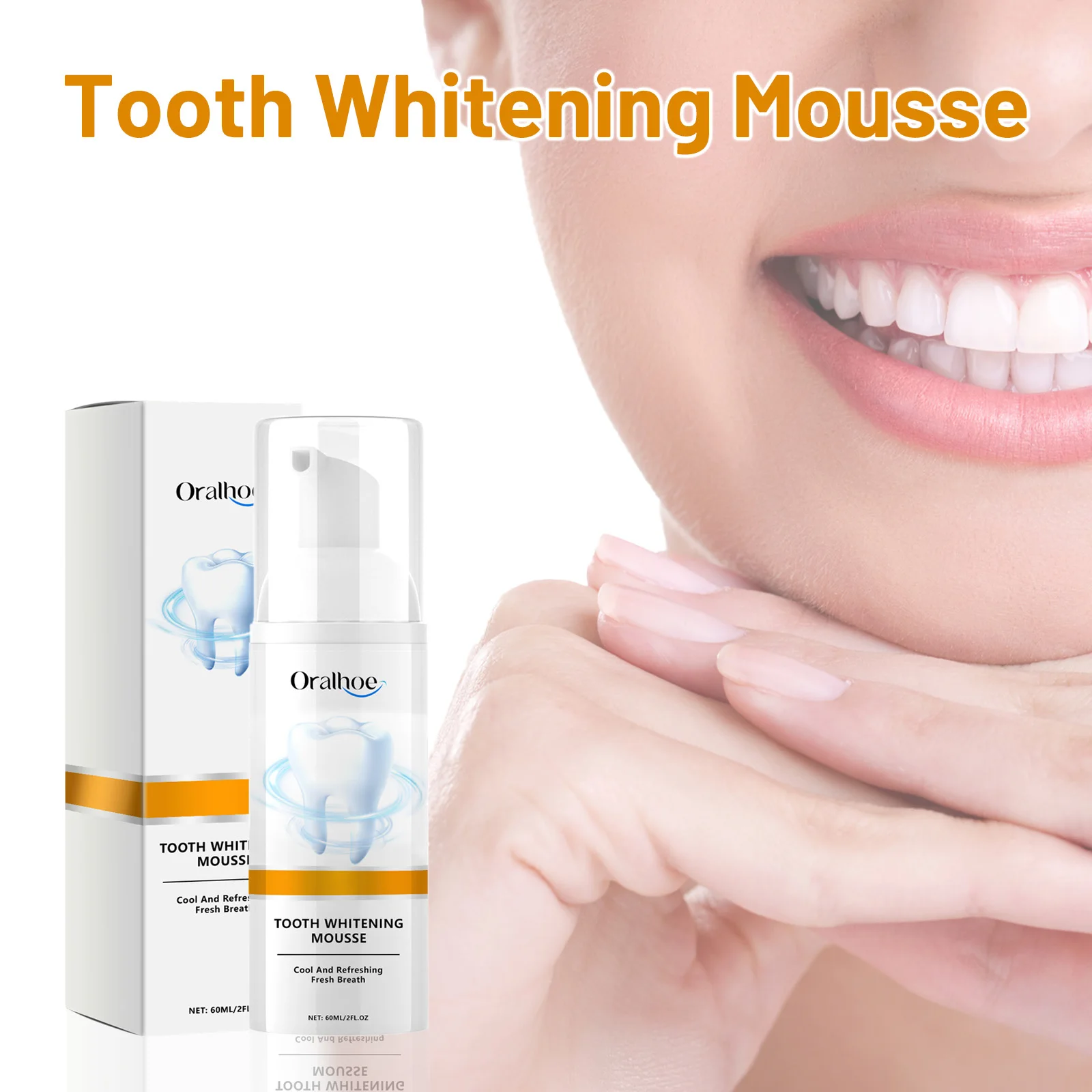 Oralhoe Teeth Whitening Staining Cleansing Mousse Removes Stains Teeth Whitening Oral Fresh Hygiene Care Mousse Toothpaste