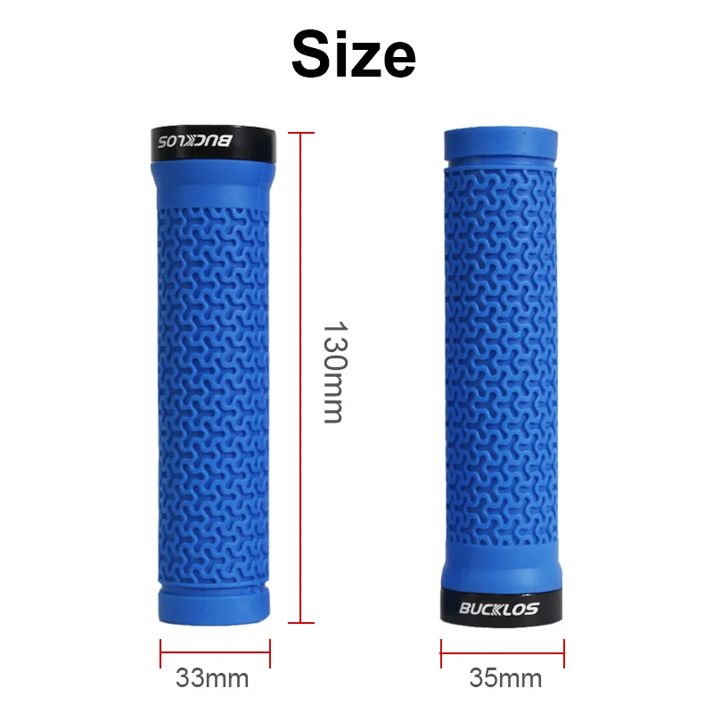 BUCKLOS MTB Handlebar Grips Non-slip Mountain Bike Grips Lock on Bicycle Handlebar Grip Shock Absorption Electric Scooter Handle