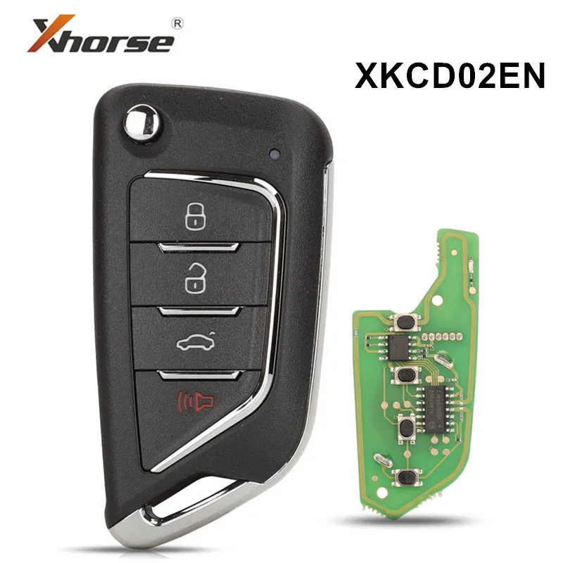 

1/5/10pcs Xhorse XKCD02EN VVDI Wire Remote Key 4 Buttons for Xhorse VVDI VVDI2 MINI Key Tool