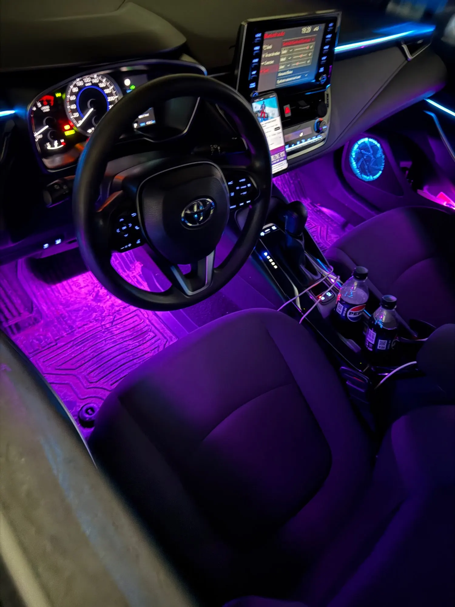 Kit de Iluminación Ambient RGB para Auto — 64 Colores
