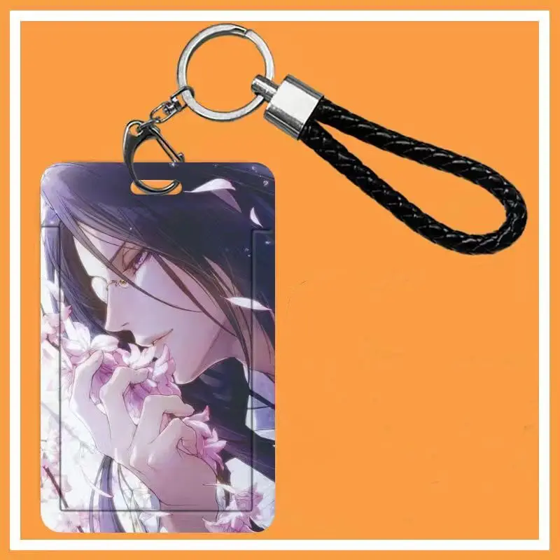 Anime Sha Po Lang Cute Keychain Card Cover Gu Yun Chang Geng Cosplay Key Ring Lanyard Bus Card Set Pendant Jewelry Fans Gift