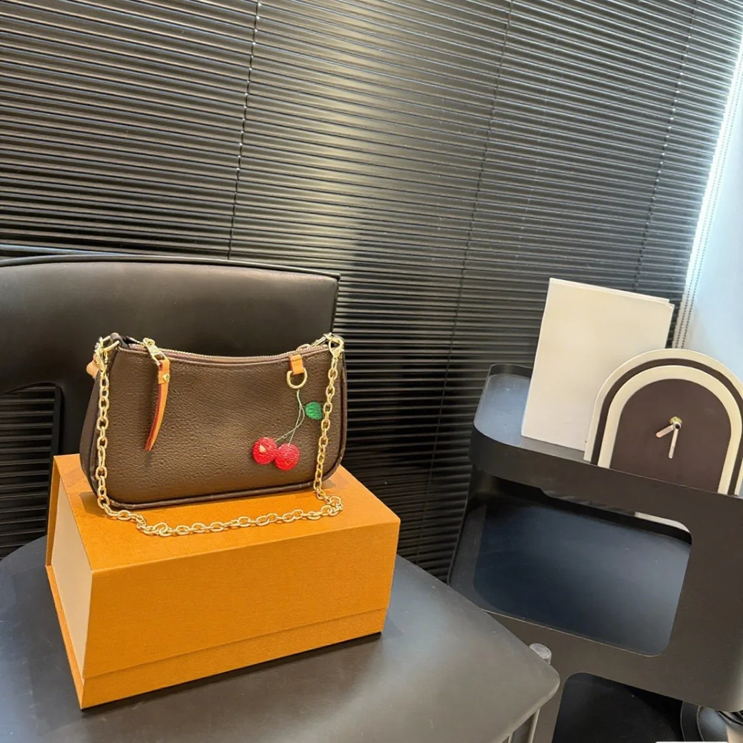 

New Women's Underarm Bag Cherry Series Fashion Elegant High Quality 2025 Female Bag 21*12