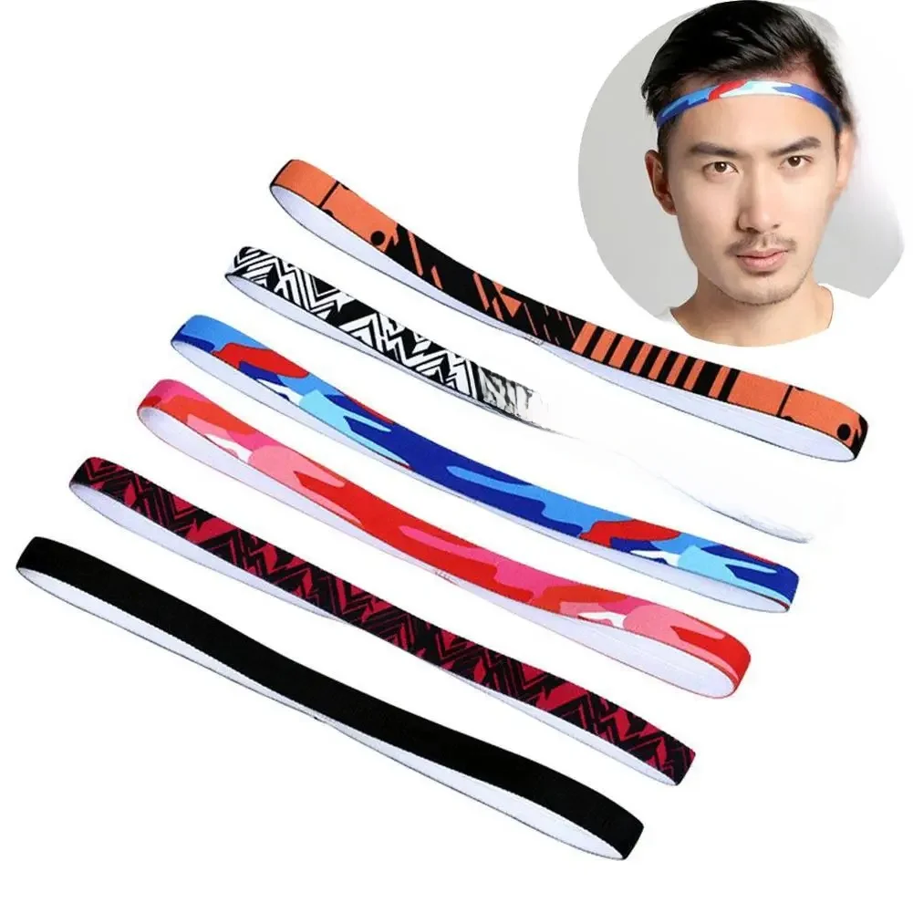 Bandeau de sport unisexe, bande antidérapante en Silicone, Guide de sueur, bandeaux élastiques, Yoga, course à pied, Fitness, accessoires pour cheveux