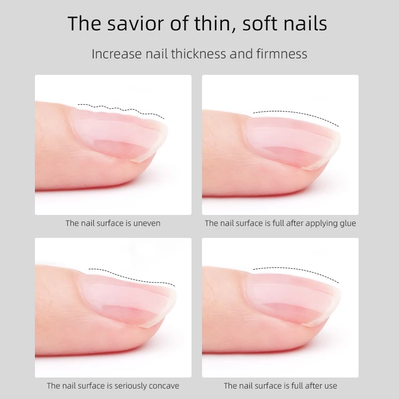 RS NAIL 10ml Reinforce Gel Nail Polish Self-leveling Construction Gel Semi Permanent Soak Off UV Varnish Base Reinforcement Gel - Image 6