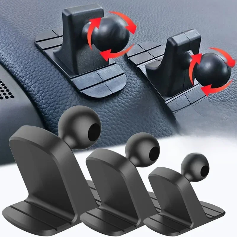 Support de téléphone portable pour voiture, Base à tête sphérique de 17mm, montage sur tableau de bord, ventouse, support antidérapant, Clip de sortie d'air, accessoires de voiture
